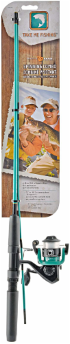 Take Me Fishing Spinning Rod and Reel Combo Perspective: front