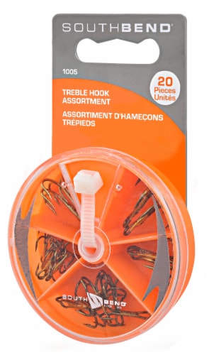 South Bend® Assorted Treble Fishing Hooks Perspective: front