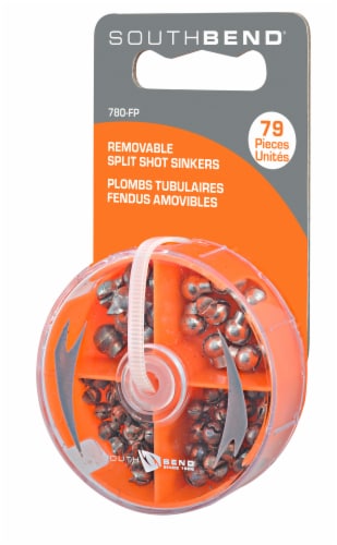 South Bend® Removable Split Shot Sinker Assortment Perspective: front