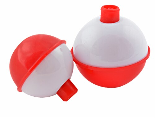 South Bend® Assorted Red & White Push-Button Fishing Bobber Floats Perspective: front