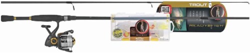 Ready-2-Fish Trout Spinning Combo Rod and Reel with Kit Perspective: front