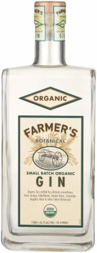 Farmer's Botanical Small Batch Organic Gin Perspective: front