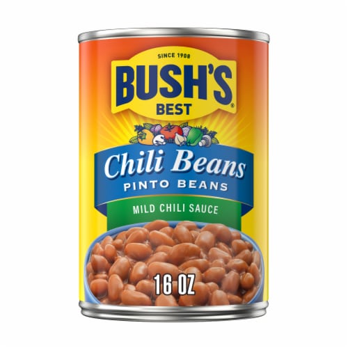 Bush's™ Best Mild Chili Sauce Pinto Beans Perspective: front