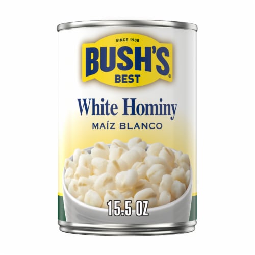 Bush's White Hominy 15.5 oz Perspective: front