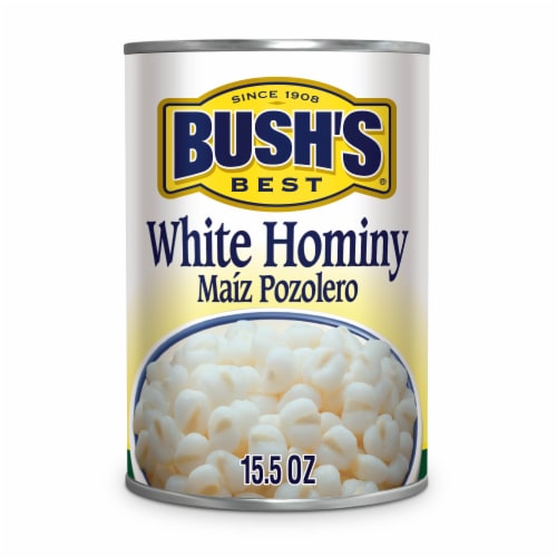 Bush's White Hominy 15.5 oz Perspective: front