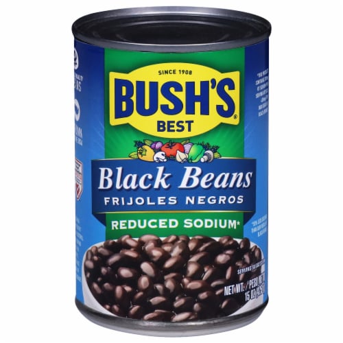 Bush's Best® Reduced Sodium Black Beans Perspective: front