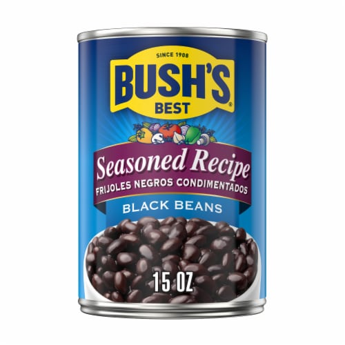 Bush's Best® Seasoned Recipe Black Beans Perspective: front