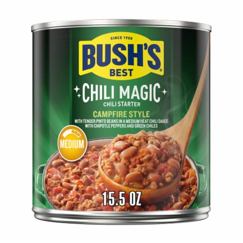 Bush's Campfire Style Chili Magic Chili Starter Perspective: front