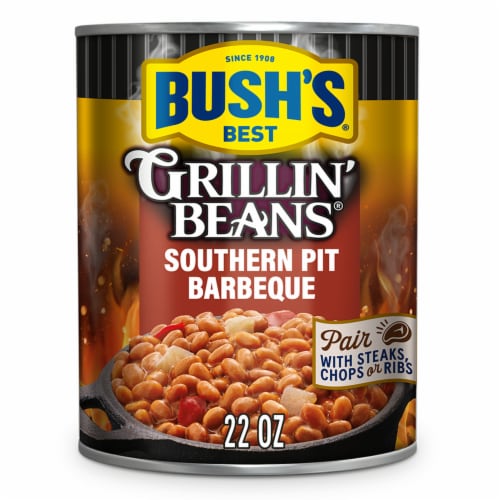 Bush's Southern Pit Barbecue Grillin' Beans 22 oz Perspective: front