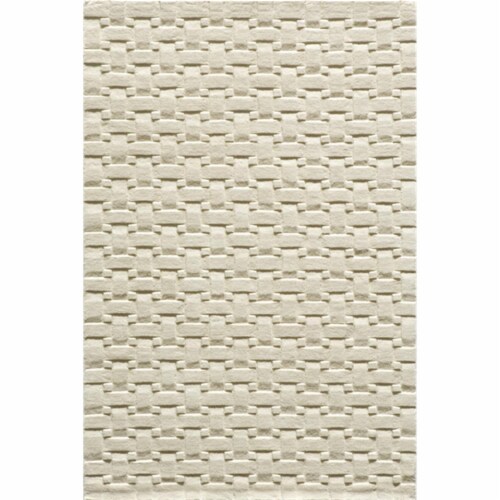 Momeni Metro Woven Pattern Area Rug - Ivory Perspective: front