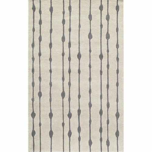 Momeni Delhi Strands Area Rug - Gray Perspective: front