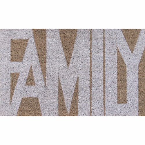 Novogratz Aloha Family Grey Doormat Perspective: front
