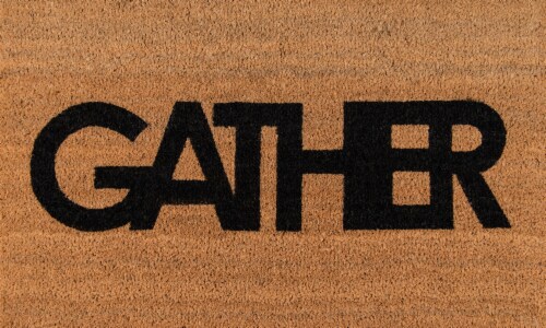 Novogratz Aloha Gather Doormat - Natural Perspective: front