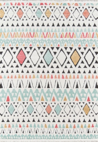 Momeni Monaco Accent Rug - Multicolor Perspective: front