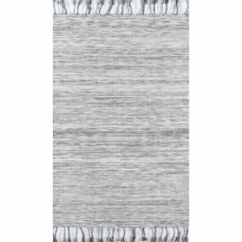 Madcap Cottage SOUK0SOU-1BLU5080 5 x 8 ft. Souk-1 Hand Woven Rectangle Area Rug - Blue Perspective: front