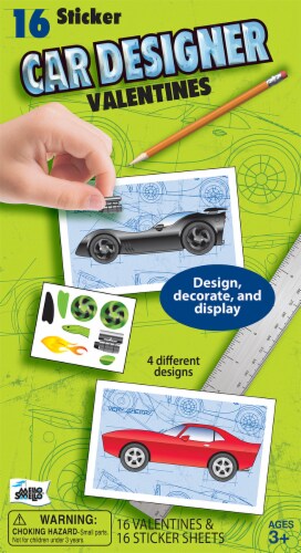 Mello Smello Car Designer Sticker Valentine's Kit Perspective: front