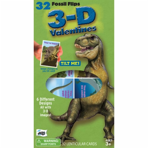 Mello Smello Fossil Flips 3D Valentines Perspective: front