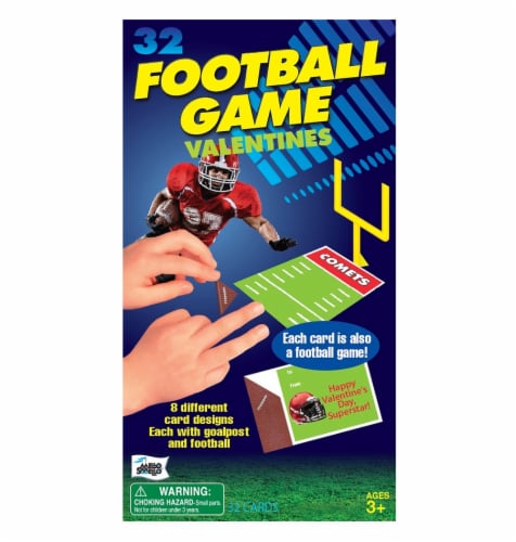 Mello Smello Football Game Valentine Card Kit Perspective: front