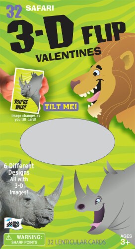 Mello Smello Safari 3D Morph Valentine Kit Perspective: front