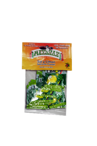 Mexsnax® Limon Salt Powder Candy Perspective: front