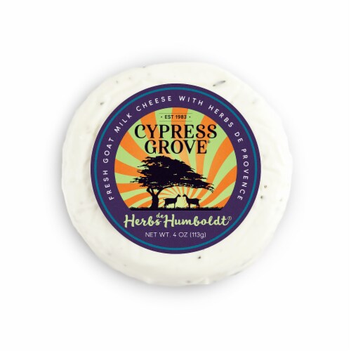 Cypress Grove Chevre Herbs De Humboldt Fresh Goat Milk Cheese Perspective: front
