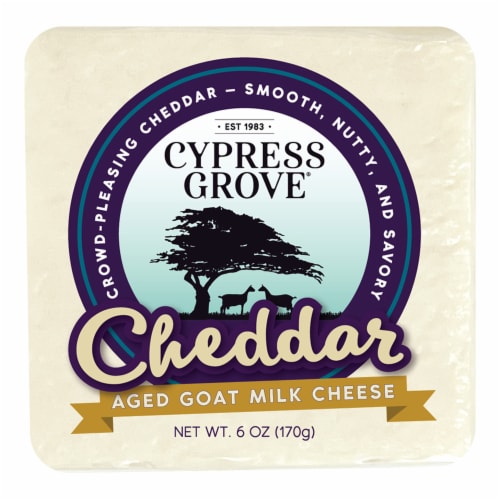 Cypress Grove® Aged Goat Milk Cheddar Cheese Perspective: front