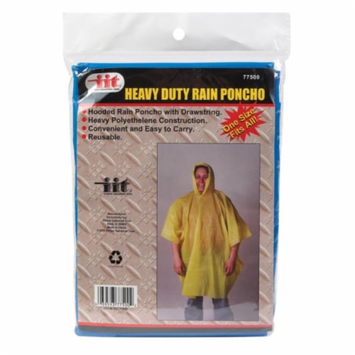JMK 77500 Heavy Duty Rain Poncho- pack of 36 Perspective: front