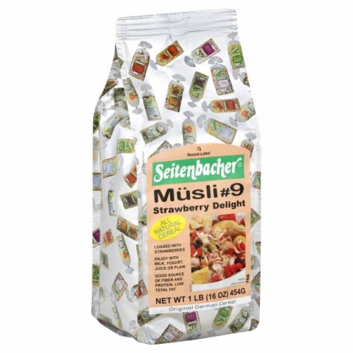 Seitenbacher Musli #9 Strawberry Delight Cereal Perspective: front