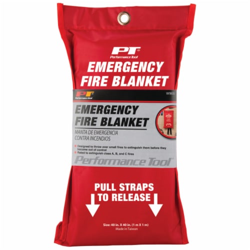 Performance Tool® Emergency Fire Blanket Perspective: front
