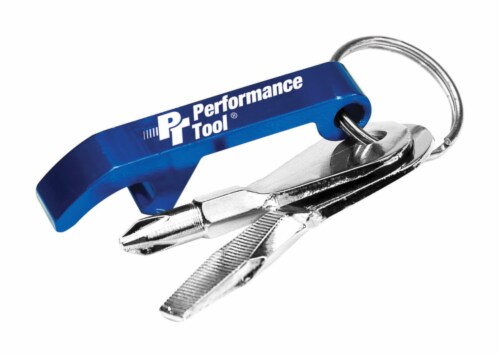 Performance Tool Aluminum Blue Screwdriver Set Key Chain Performance Tool Aluminum Blue Screwdriver Set Key Chain