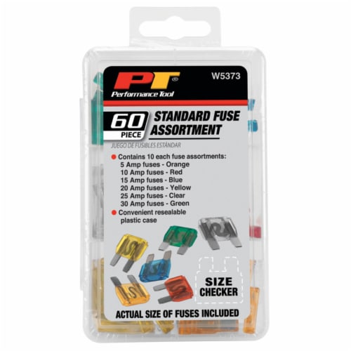 Performance Tool® Auto Standard Fuse Assortment Perspective: front