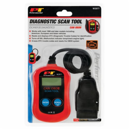 Performance Tool® Auto Diagnostic Scan Tool Perspective: front