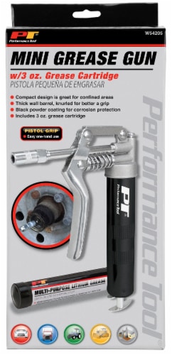 Performance Tool® Mini Grease Gun with Grease Cartridge Perspective: front