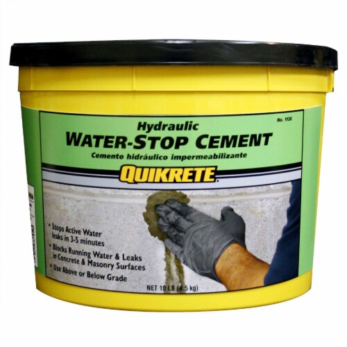 Quikrete Rapid Hydraulic Water Stop Cement, Sets in 3 to 5 Minutes, 10 Pounds Perspective: front