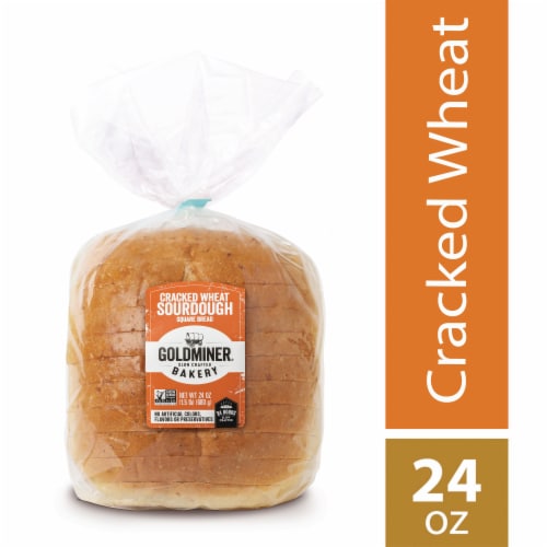 California Goldminer Cracked Wheat Square Sourdough Bread Perspective: front