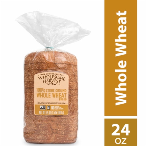 Wholesome Harvest Whole Wheat Sliced Sandwich Bread Perspective: front