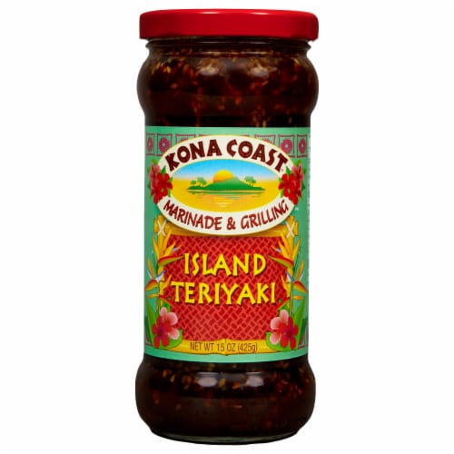 Kona Coast Island Teriyaki Marinade and Grilling Sauce Perspective: front