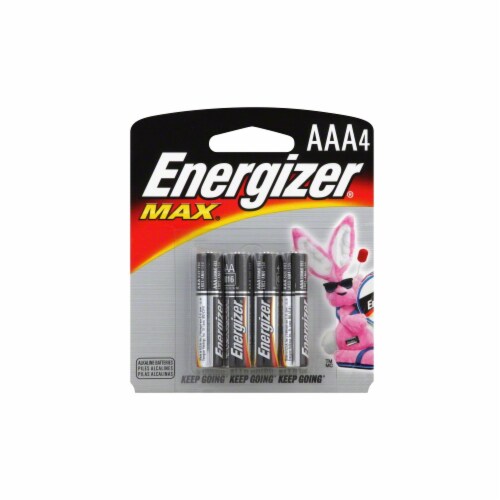 Energizer® Max® AAA Alkaline Batteries Perspective: front