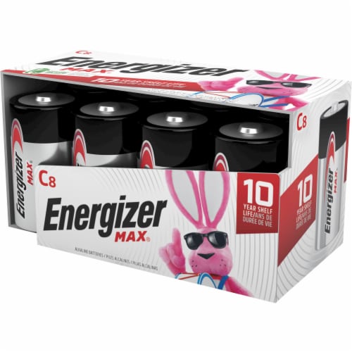 Energizer Max Alkaline C Batteries - 8 Pack Perspective: front