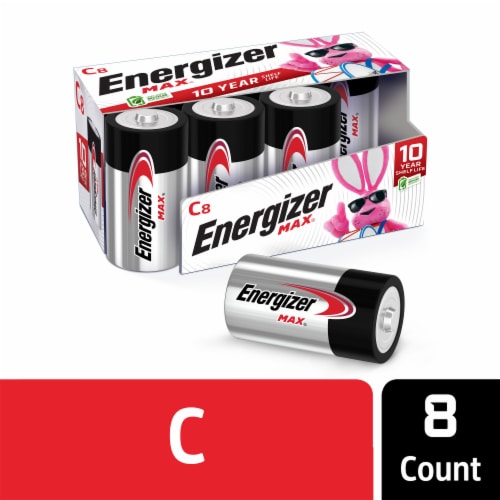 Energizer Max Alkaline C Batteries Perspective: front