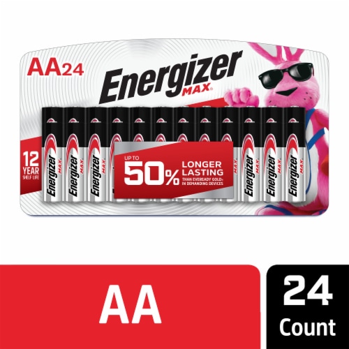 Energizer Max Alkaline AA Batteries - 24 Pack Perspective: front