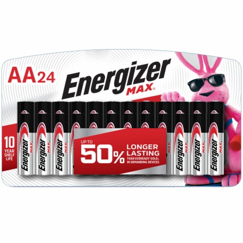 Energizer Max Alkaline AA Batteries Perspective: front