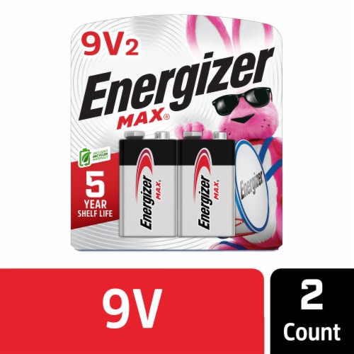 Energizer Max Alkaline 9V Batteries 2 Pack, 2 pk Harris Teeter