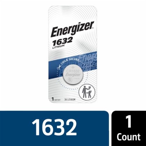 Energizer Watch Electronic Lithium Coin 1632 Battery - 1 Pack Perspective: front