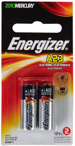 Energizer® 12-Volt A23 Alkaline Batteries Perspective: front