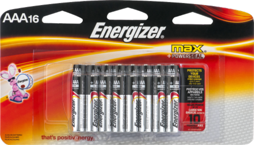 Energizer® MAX® AAA Alkaline Batteries - 16 Pack Perspective: front
