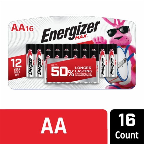 Energizer Max Alkaline AA Batteries - 16 Pack Perspective: front