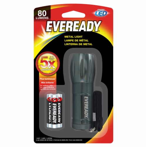 Eveready Compact Metal LED Flashlight Perspective: front