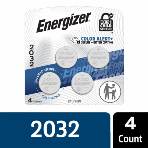 Energizer 2032 Batteries , 3V Lithium Coin Batteries Perspective: front
