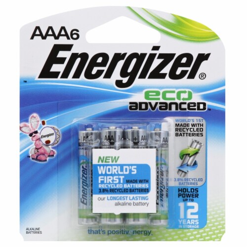 Energizer EcoAdvanced AAA Batteries Perspective: front